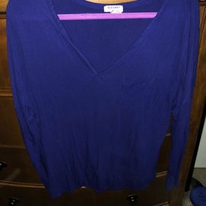 Blue long sleeved top